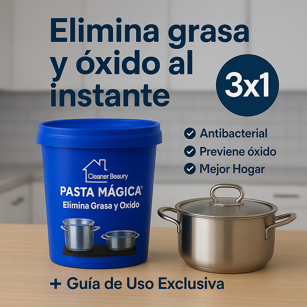 Pasta EcoClean™ - Elimina Grasa donde se desarrollan bacterias y hongos.