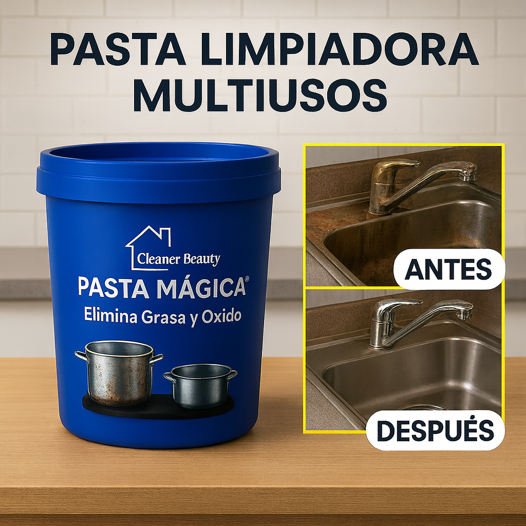 Pasta EcoClean™ - Elimina Grasa donde se desarrollan bacterias y hongos.