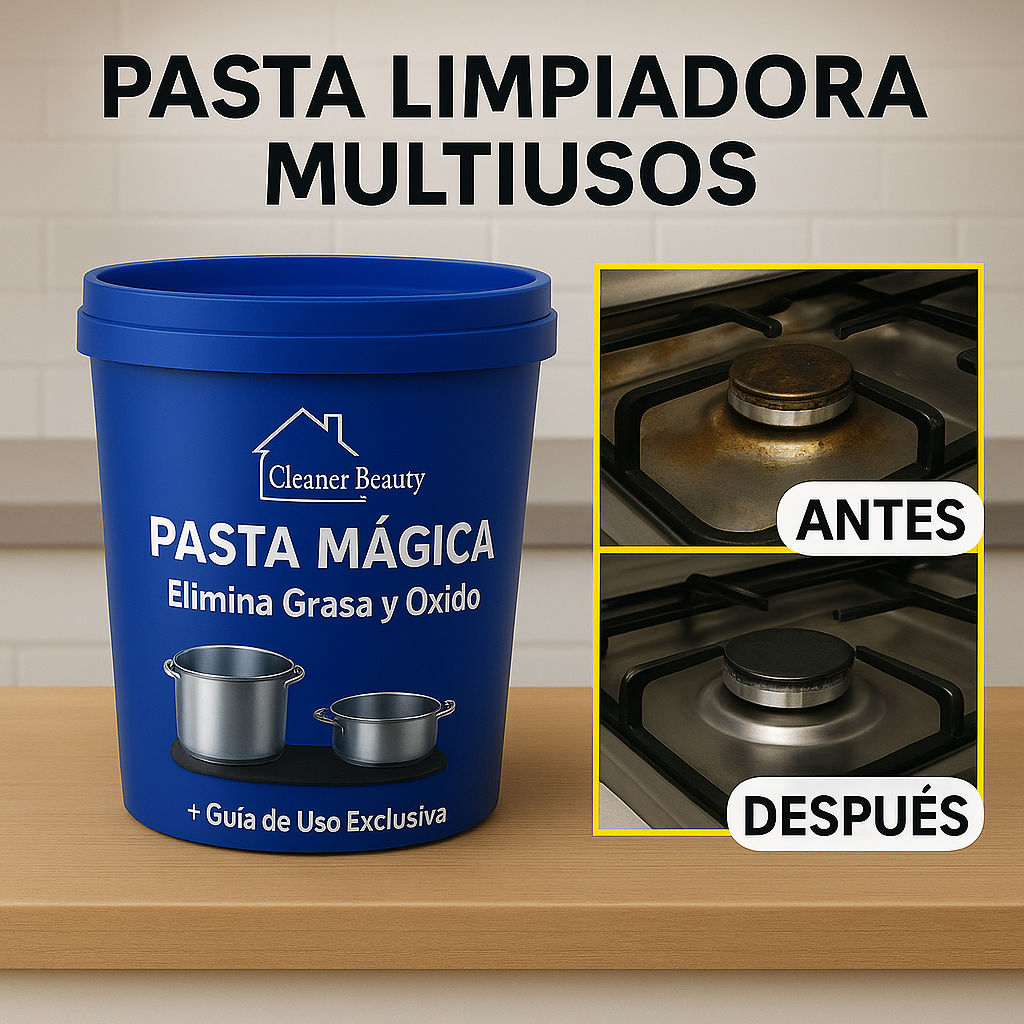 Pasta EcoClean™ - Elimina Grasa donde se desarrollan bacterias y hongos.