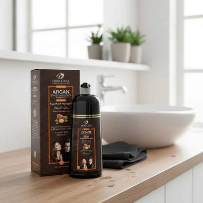 Shampoo Dos Lunas® 420 ml – Fórmula 100% Natural que Cubre Canas en 8 minutos