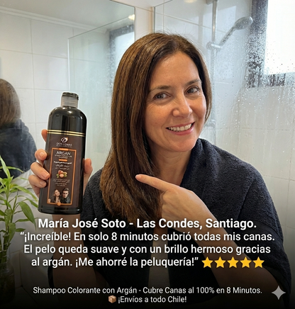Shampoo Dos Lunas® 420 ml – Fórmula 100% Natural que Cubre Canas en 8 minutos
