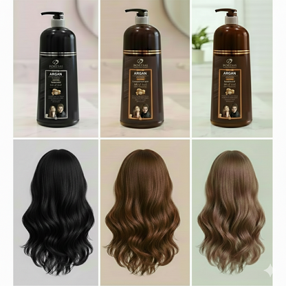 Shampoo Dos Lunas® 420 ml – Fórmula 100% Natural que Cubre Canas en 8 minutos