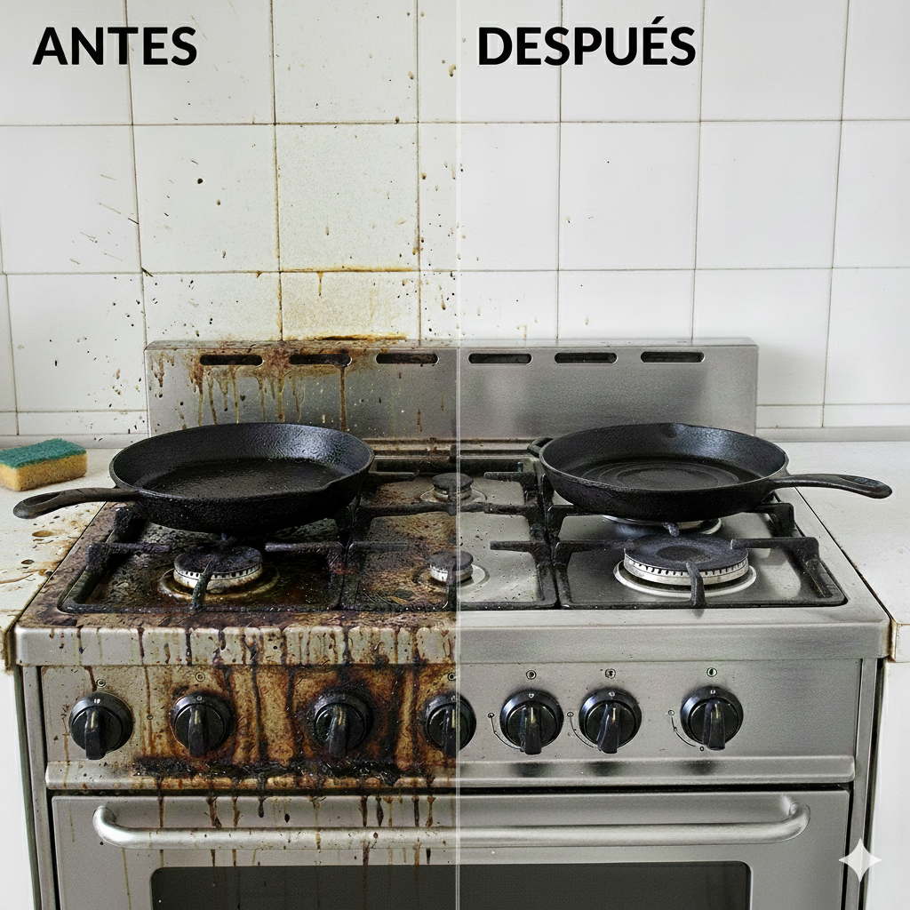 2x1 CleanShine Pro™ - Mantiene tus superficies libres de Bacterias y Grasa.