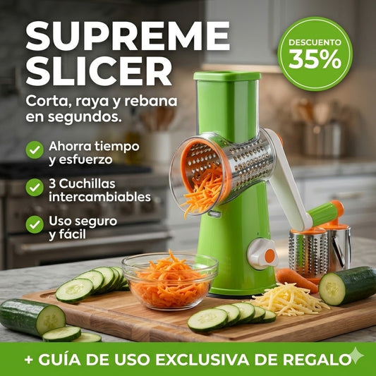 Supreme Slicer™- Reduce el esfuerzo físico y protege tus manos al cocinar