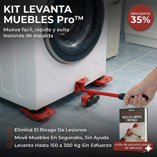 Kit EasyMove Pro™ - Facilita Mover Muebles Pesados y Previene Lesiones